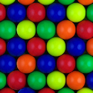 Мячи - прыгуны 25 мм "Конфетти" 