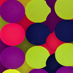 Мячи - прыгуны 45 мм "Фосфорный матовый", светящиеся