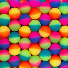 Мячи - прыгуны 25 мм "Цветной лед" 