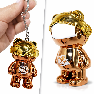 Брелок "Медведь неон"