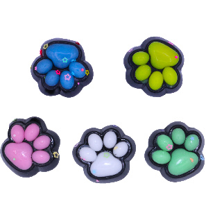 Сквиш с блестками "Черная лапка"