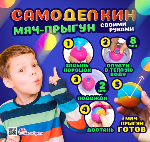 Комплект 53 мм "Самоделкин. Мяч-прыгун" Комплект 53 мм "Самоделкин. Мяч-прыгун"